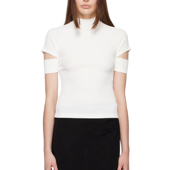 Helmut lang white cutout shirt - Picture 1 of 3